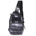 Jupiter Gear Jupiter Gear JG-SLNGBAG1-PYTHON Tactical Military Sling Shoulder Bag Molle Outdoor Daypack Backpack with Adjustable Strap; Black Python JG-SLNGBAG1-PYTHON